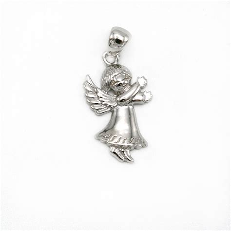 Angel Pendant In Silver 18 Mm Maison De Leurope Religious Items
