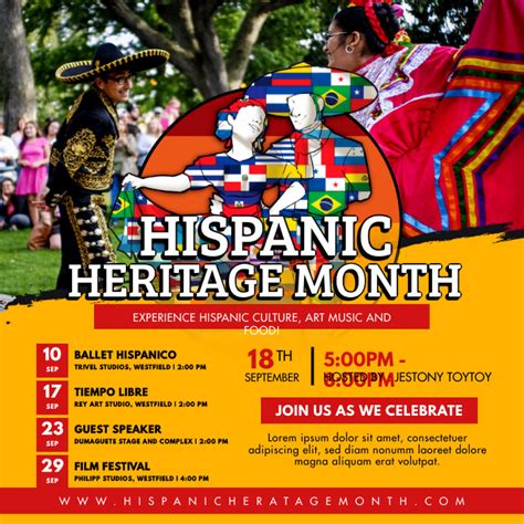 Copy Of Hispanic Heritage Month Festive Post Postermywall