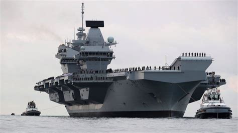 HMS Queen Elizabeth Fighter Jets To Land On New Aircraft Carrier BBC