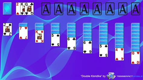 The card layout, called the. Double Klondike - Wikipedia