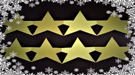 How To Make Star Paper Garland Diy Youtube