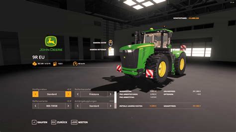 John Deere 9r 2014 Series V20 Fs19 Farming Simulator 19 Mod Fs19 Mod