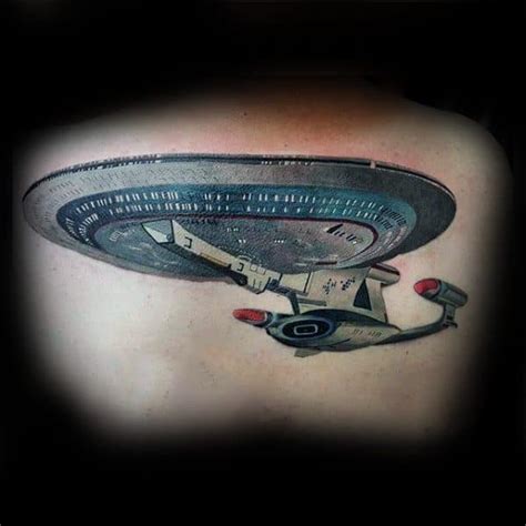 Star trek insignia outline side tattoo. 50 Star Trek Tattoo Designs For Men - Science Fiction Ink Ideas