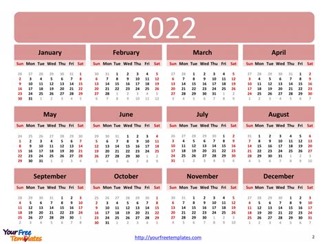 Australian Printable Calendar 2022 Monthly 2022 Calendar Of Australia