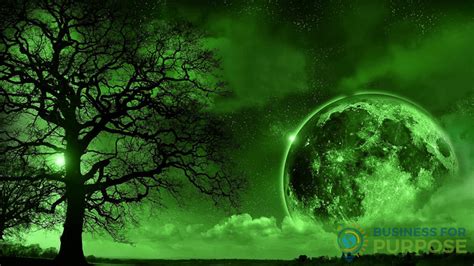 Green Moon Wallpapers On Wallpaperdog