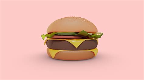 Stylized Burger Download Free 3d Model By Jakecircles 78c2e8c Sketchfab