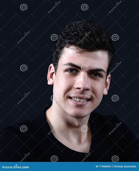 Charismatic Young Man Portrait Stock Image Image Of Smile Studio
