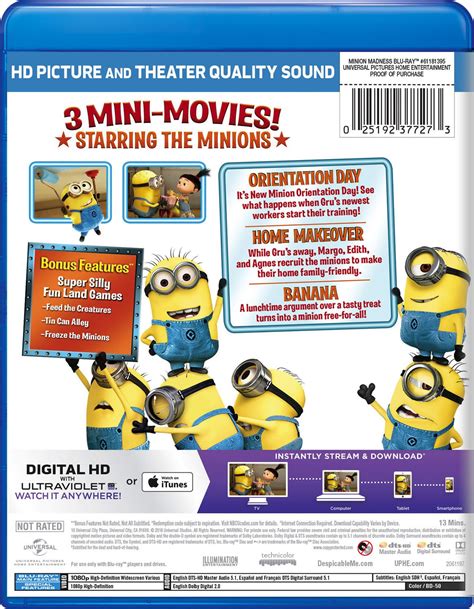 Despicable Me Presents Minion Madness Blu Ray Ubuy India