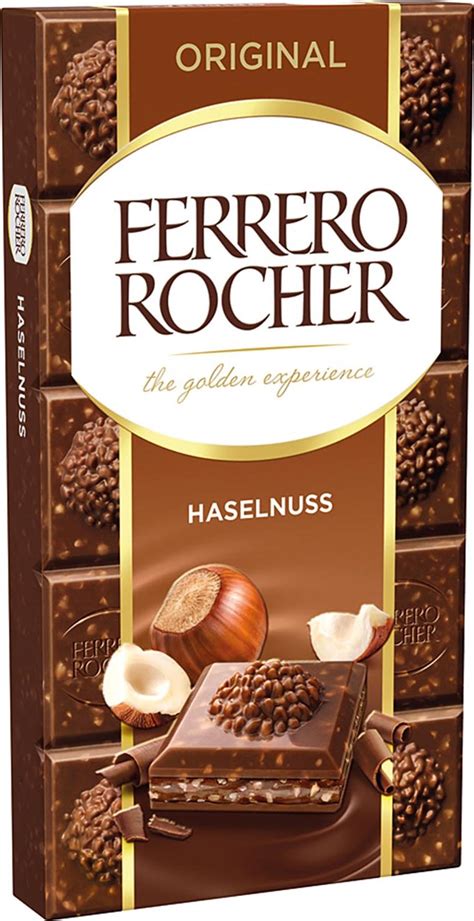 Foto Čokoláda Ferrero Rocher Mléčná čokoláda S Lískovými Oříšky 90 G