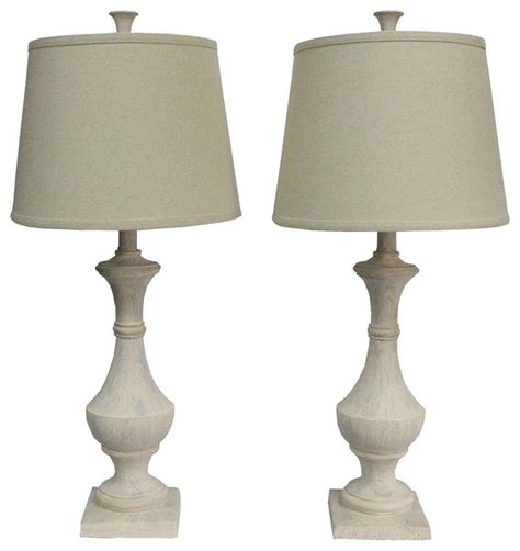 Ratings, based on 15 reviews. Marion Table Lamps, Weathered White, Set of 2 - Farmhouse ...