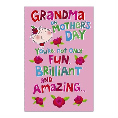 Mothers Day Card Grandma On Mothers Day Big W