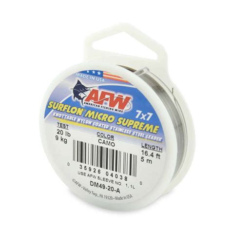 Afw Surflon Micro Supreme Wire Foxons Fishing Tackle