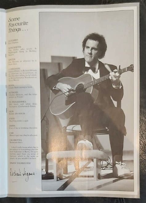 Vintage Concert Programme Richard Digance In Conversation 1980s Ebay