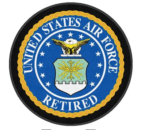 Us Air Force Retired Logo Rug Rug Rats