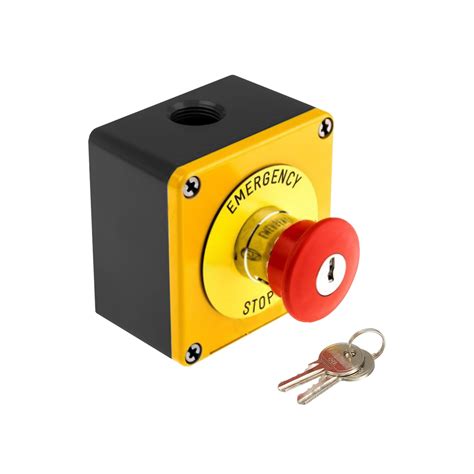 Emergency Stop Button With Key Lock The Outdoor Plus