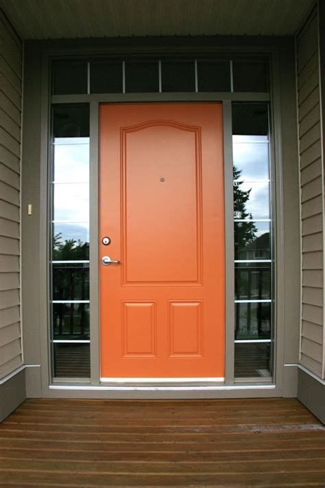 Burnt Orange Front Door Colors For Cream Walls Unique Front Doors