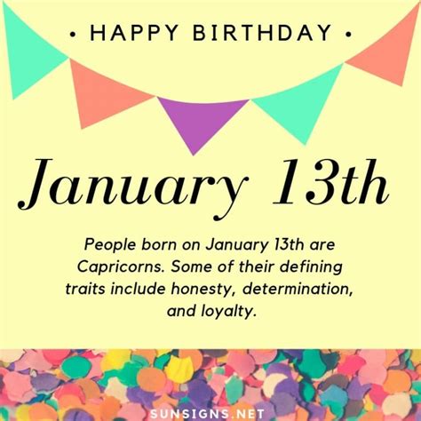 January 13 Zodiac Is Capricorn Birthdays And Horoscope Sunsignsnet