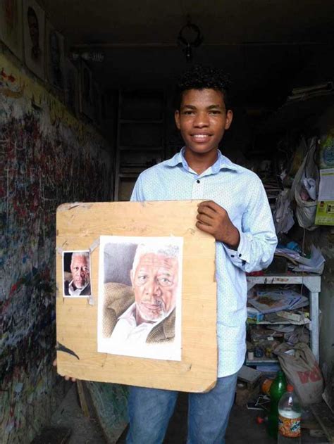 This Lyari Teenagers Portrait Of Morgan Freeman Will Leave You