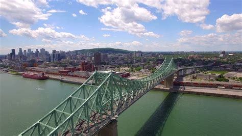 View From The Jacques Cartier Bridge In Montreal Quebec Canada Image
