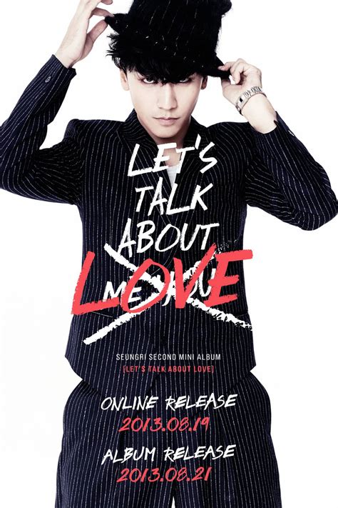 Big Bang S Seungri Let S Talk About Love Teaser Image And Tracklist Seungri Photo 35283568