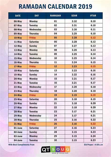 Calendar Of Ramadan 2022 Latest News Update