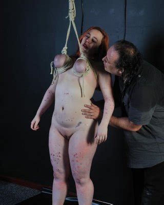 Breast Hanging Torture And Sado Maso Boobie Bondage Of Amateur Redhead