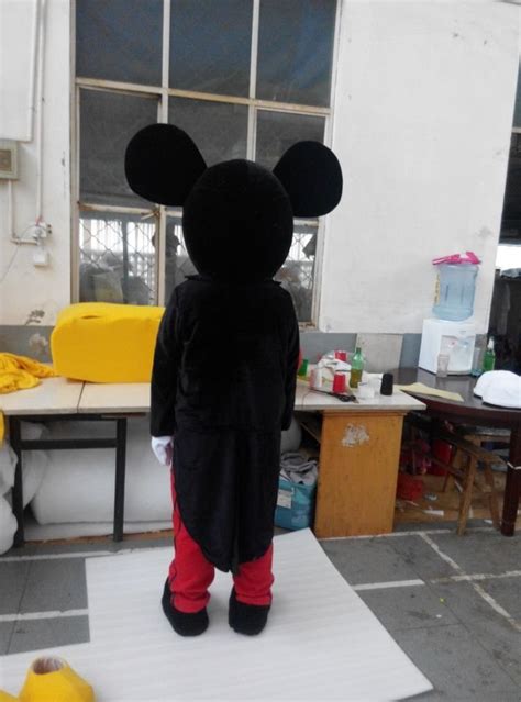 Cosplaydiy Unisex Mascot Costume Mickey Mouse Cartoon Character Cosplay For Christmas Party