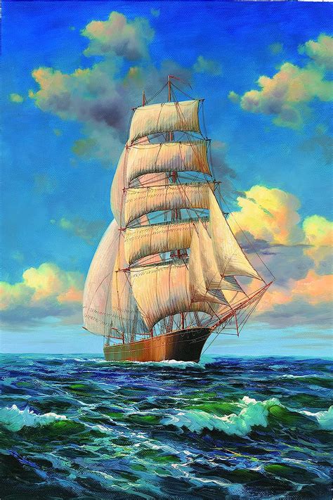 Old Ship Painting