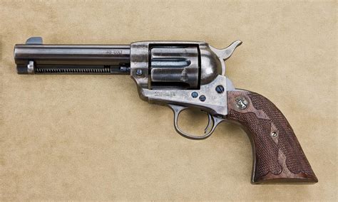 Rare Colt Saa Revolver With Long Fluted Cylinder 45 Cal 4 34