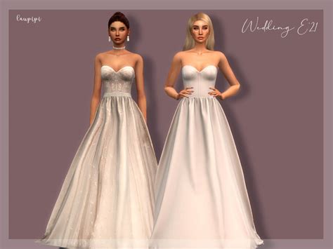 Wedding Dress By Laupipi From Tsr • Sims 4 Downloads