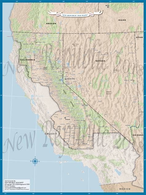 Californianevada Map New Republic 2018 Maps