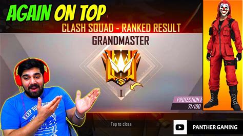 Finally Grandmaster In Clash Squad Ranked Back On Region Top 1