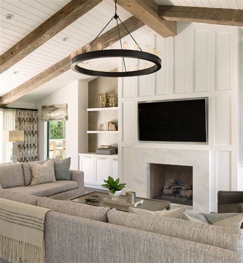 California Home With Tailored Interiors Vaulted Ceiling Living Room