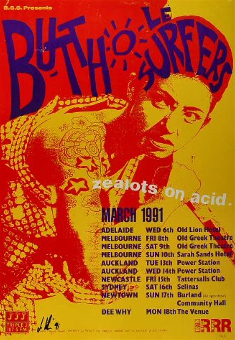 Butthole Surfers Vintage Concert Poster At Wolfgang S