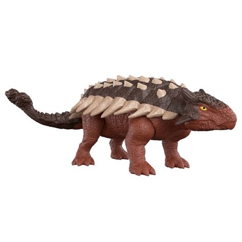Jurassic World Dominion Roar Strikers Ankylosaurus Dinosaur Action Figure With Roaring Sound And