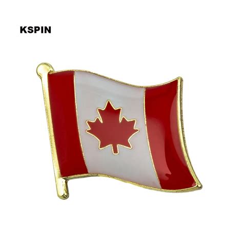 Canada Flag Pin Lapel Pin Badge 10pcs A Lot Free Shipping In Badges