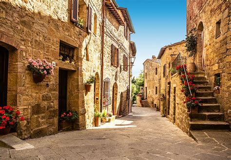 Tuscany Village Wall Mural Italy Travel Tuscany Tuscany Wine