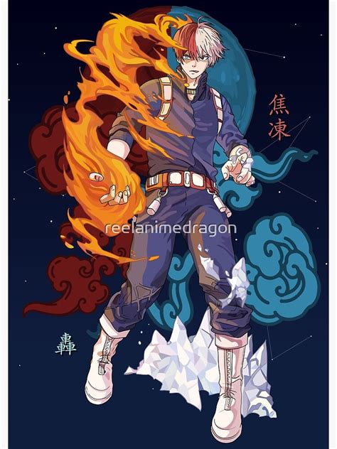 Todoroki Shoto Half Cold Half Hot My Hero Academia Canvas Print By