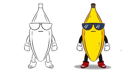 How To Draw Stumble Guys Banana Guy Youtube