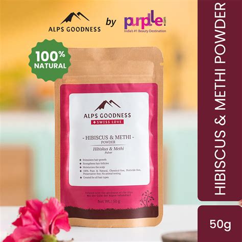 Alps Goodness Hibiscus And Methi Powder50 Gm