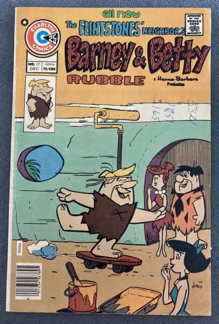Charlton Comics Hanna Barbera Flintstones Barney And Betty Rubble 17 Vg Cond 399 Picclick