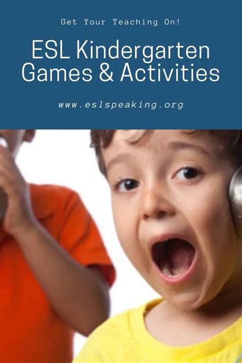 Esl Games For Kindergarten The Best Esl Kindergarten Ideas