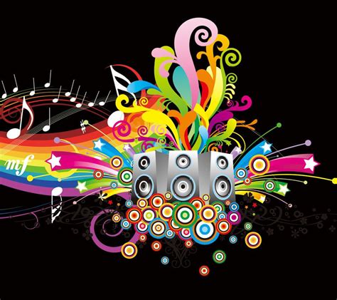 Colored Music Wallpapers Wallpaper Cave