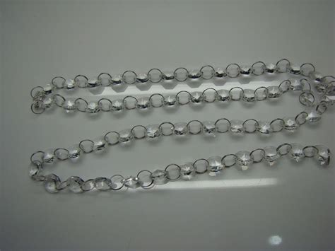 10meterscrystal Glass Octagon 14mm Beads Crystal Glass Garland Strand