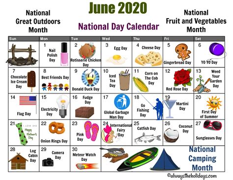 National Food Day Calendar 2021 Calendar Template 2023