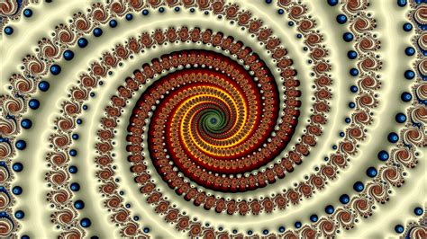 Wallpaper Abstract Spiral Symmetry Pattern Circle Art 1600x900