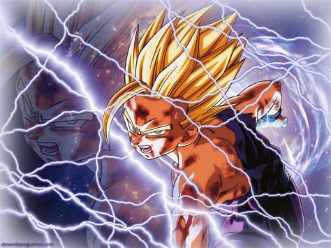 X10 x3 x10 clear any stage with a support item: Free download DRAGON BALL Z WALLPAPERS Teen Gohan super saiyan 2 1024x768 for your Desktop ...