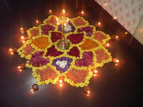 Diwali 2021 Flower Rangoli Designs 5 Easy Ideas Of Flower Rangoli That