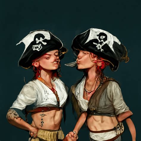 ai generated art of lesbian pirates r actuallesbians