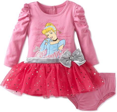 Disney Baby Girls 2 Piece Cinderella Dress Set Pink 12